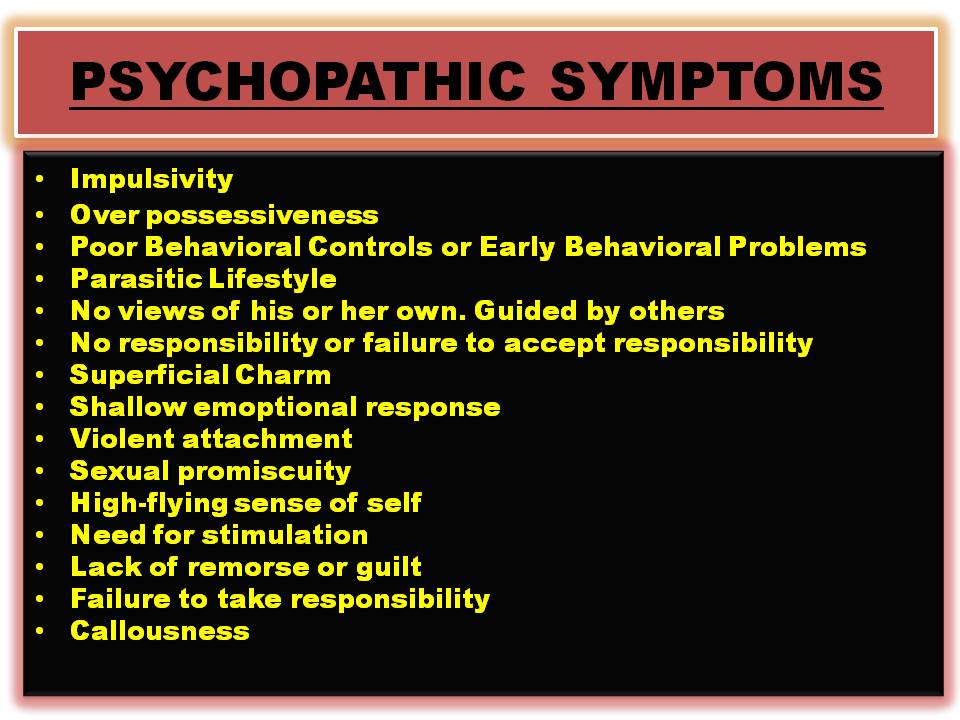 Psychic symptoms