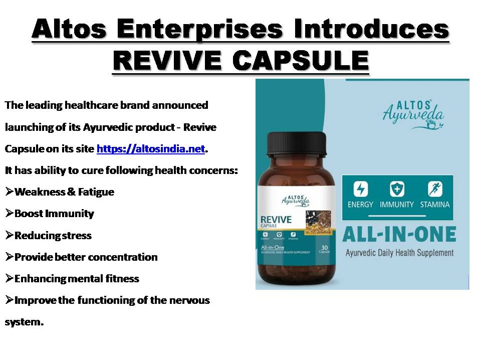 Altos Revive Capsule