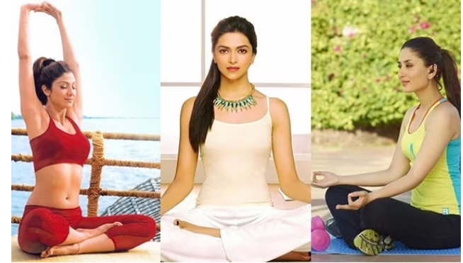 Yoga Postures from Female Bollywood Celebrities 